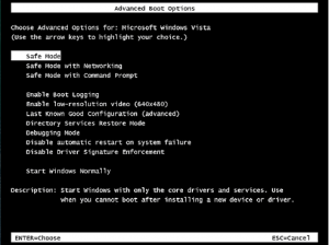 sans échec et appuyez sur entrée. windows 7 safe mode