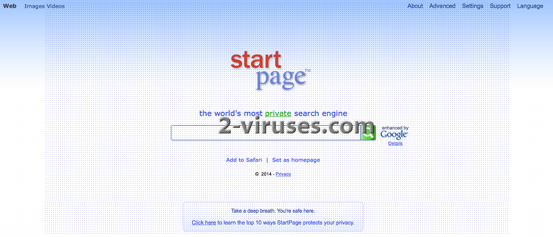 Le virus Startpage.com