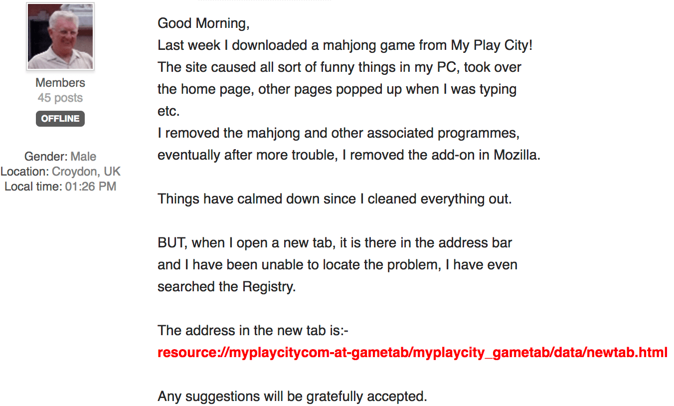 My Play City infection