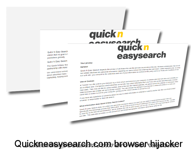 Quickneasysearch.com browser hijacker remove