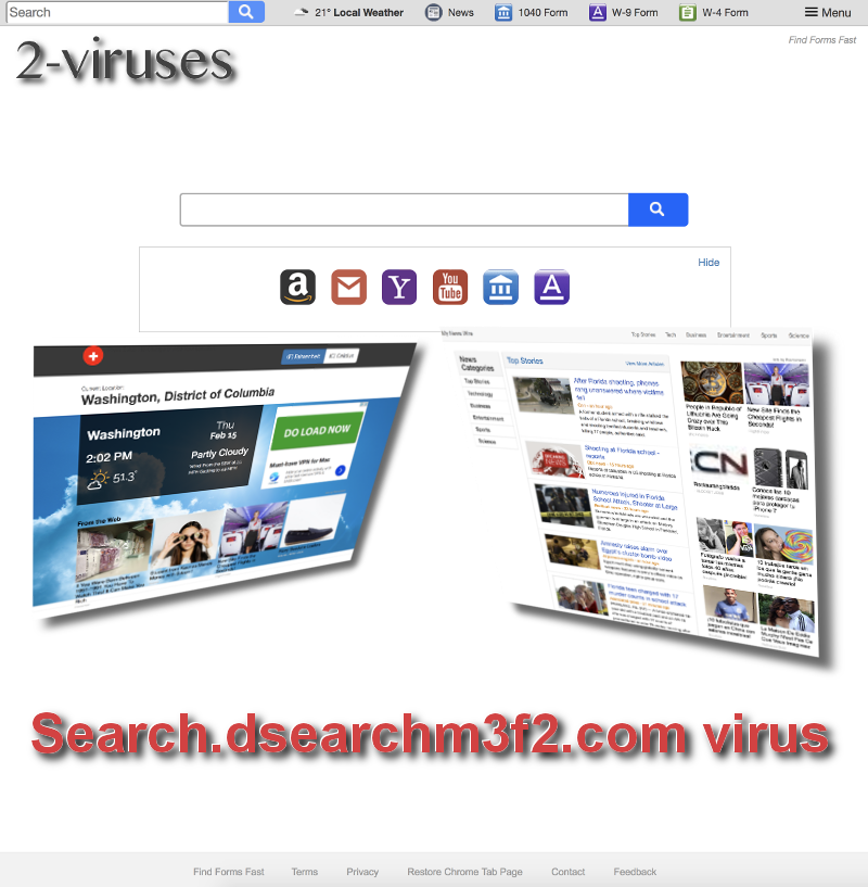 Search.dsearchm3f2.com virus remove