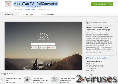 MediaTabTV extension