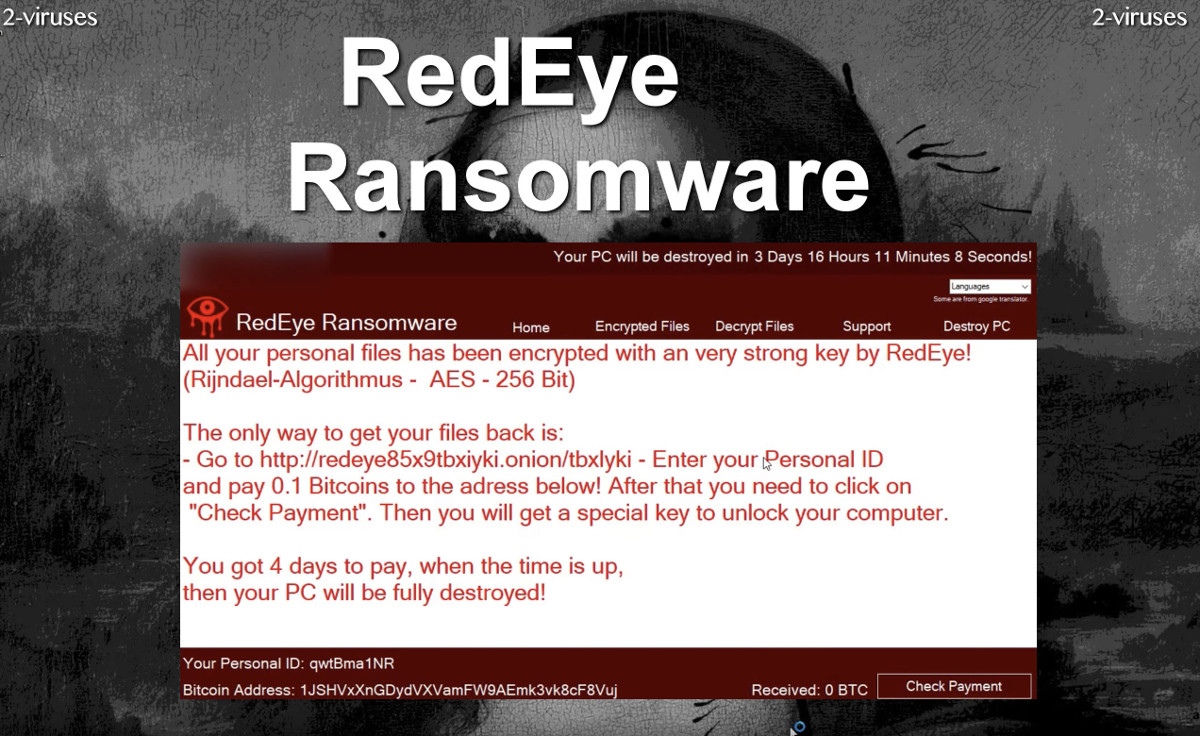 RedEye ransomware virus