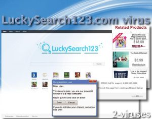Le virus Luckysearch123.com