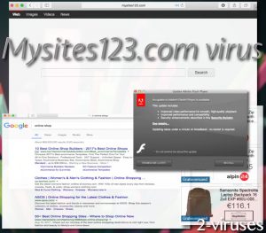 La redirection Mysites123.com