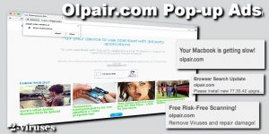 Les publicités pop-up Olpair.com