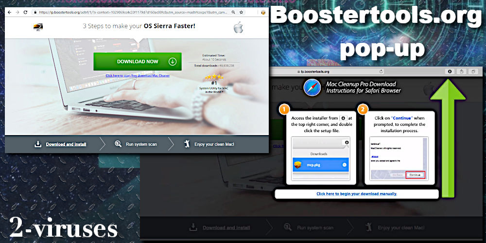 Boostertools.org pop-up virus mac cleanup pro